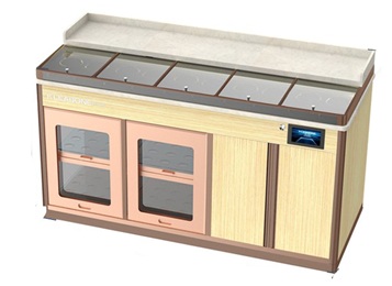 火鍋店冷藏保鮮水果調料台