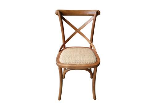美式鄉村風格咖啡廳背叉椅/實木餐椅/交叉(chā)椅