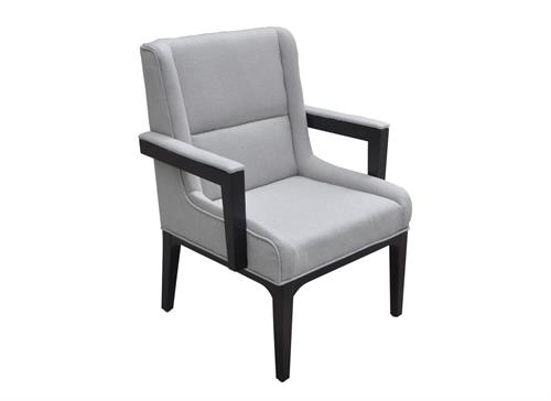 咖啡(fēi)廳實木沙發椅現代單人(rén)沙發禪意休(xiū)閑沙發椅