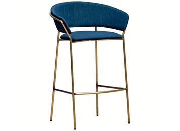 北歐風簡約不（bú）鏽鋼咖啡廳高吧椅