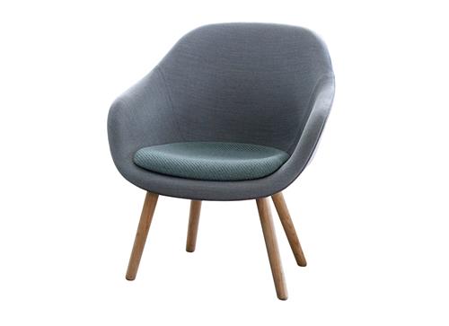 咖啡廳單人沙發 布藝現代簡約（yuē）靠背創意沙發