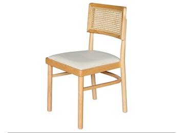 經典木（mù）質編藤咖啡廳餐椅