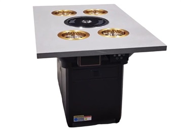 一人（rén）一鍋小火鍋烤涮一體餐桌