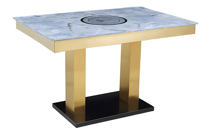 牛（niú）肉火鍋時尚簡約大理石（shí）火（huǒ）鍋桌