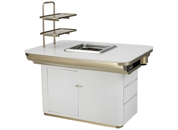 高檔火鍋店時（shí）尚智能無煙淨化（huà）火鍋桌