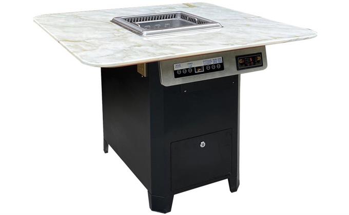 大理石無煙(yān)淨化火鍋桌(zhuō)_智能(néng)無(wú)煙火鍋桌