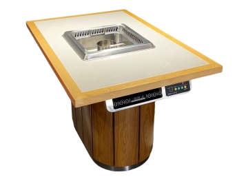 牛肉火鍋時尚智能無煙淨化火鍋桌