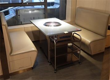 自助（zhù）火鍋店時尚大（dà）理石（shí）節能無煙火鍋桌