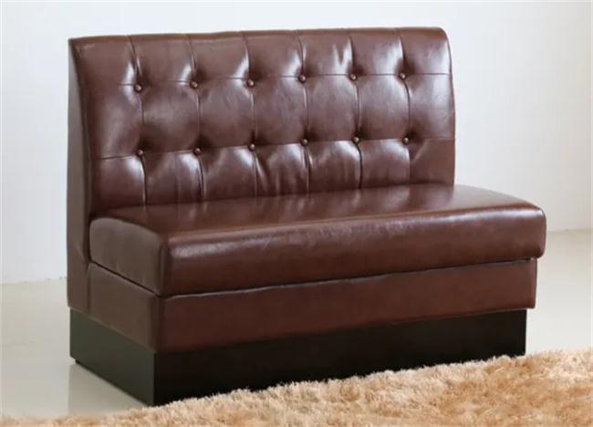 輕奢皮（pí）藝（yì）西餐（cān）廳卡座沙發