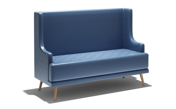 高檔西餐廳（tīng）歐（ōu）式實木皮革卡座