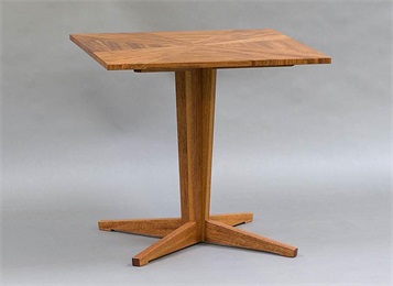 現代（dài）簡約西餐（cān）廳高檔實（shí）木餐桌