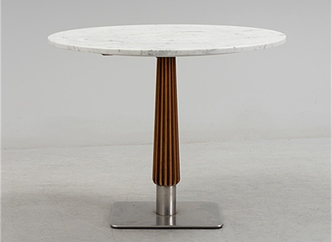 北歐西餐廳簡約時（shí）尚大理石餐（cān）桌