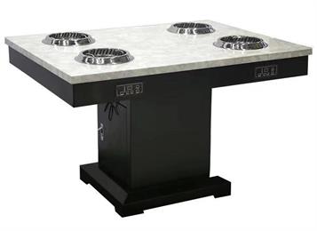 4人位大理石一人一鍋（guō）無煙小火鍋桌（zhuō）子