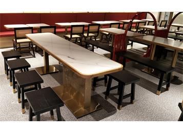 中餐廳不鏽鋼大理石輕奢