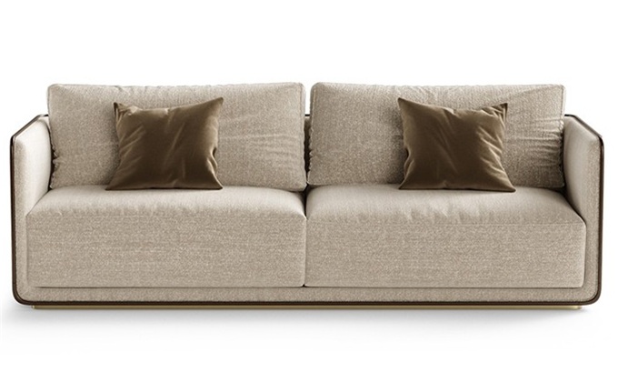 粵菜主題餐(cān)廳棉麻(má)布藝簡約卡座沙發