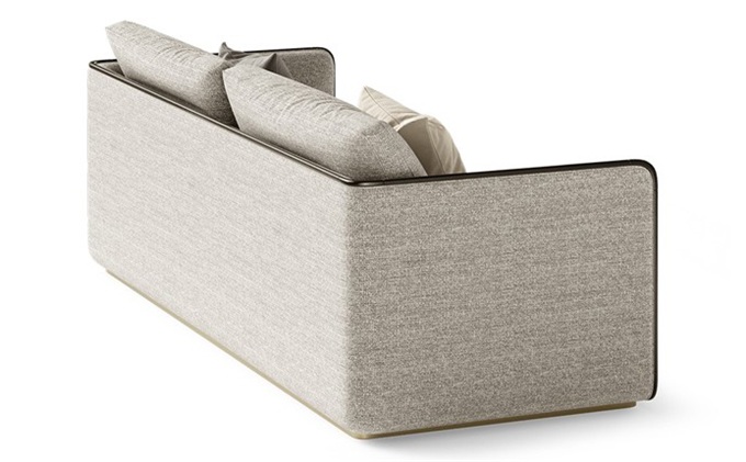 粵菜主題餐廳棉麻布藝(yì)簡約卡座沙(shā)發