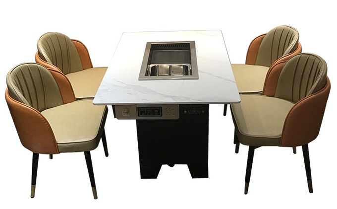 大理石火鍋烤肉一體（tǐ）鍋桌