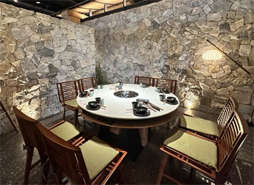 園裏火鍋火鍋桌椅家具案