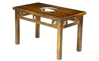 實木火鍋(guō)桌