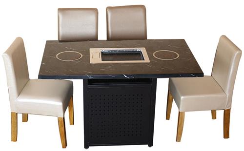 大理石火鍋燒（shāo）烤一體桌