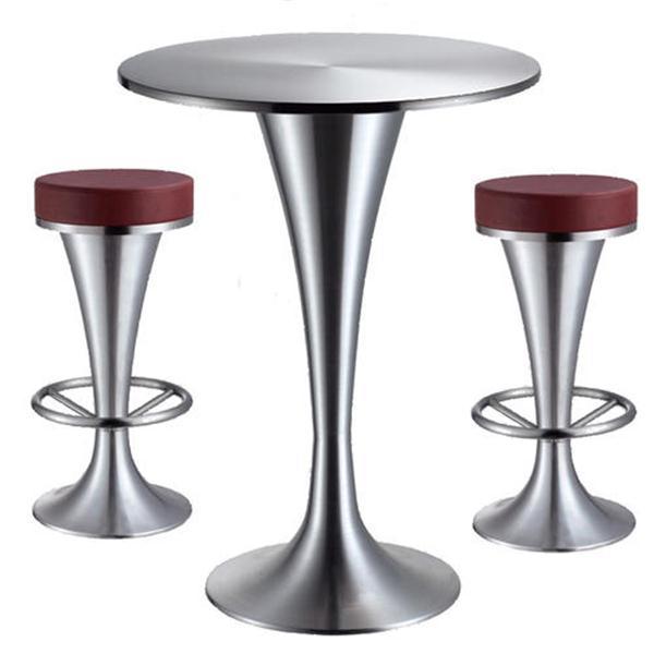 現代風格酒吧不鏽鋼酒吧圓桌