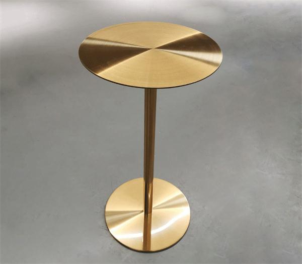 現代酒吧個（gè）性酒吧桌_歐美後現代輕奢不鏽鋼酒吧桌（zhuō）