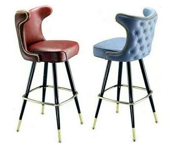 歐式不鏽（xiù）鋼創意（yì）時尚酒吧專用吧台高腳椅