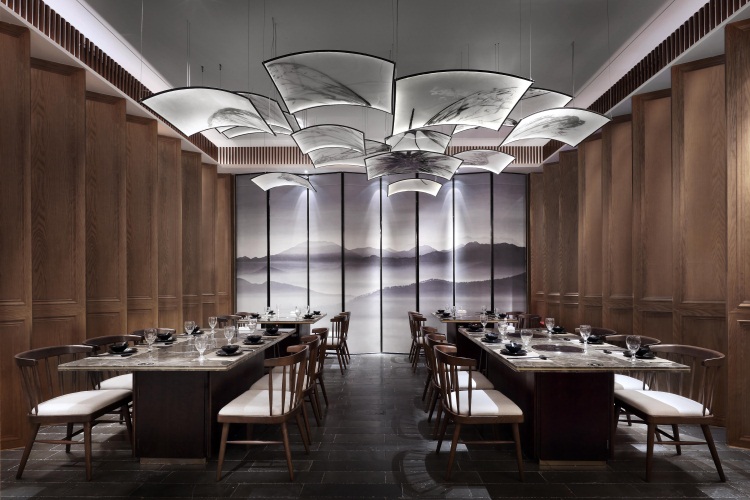 火鍋（guō）店餐廳空間設計（jì）效果圖