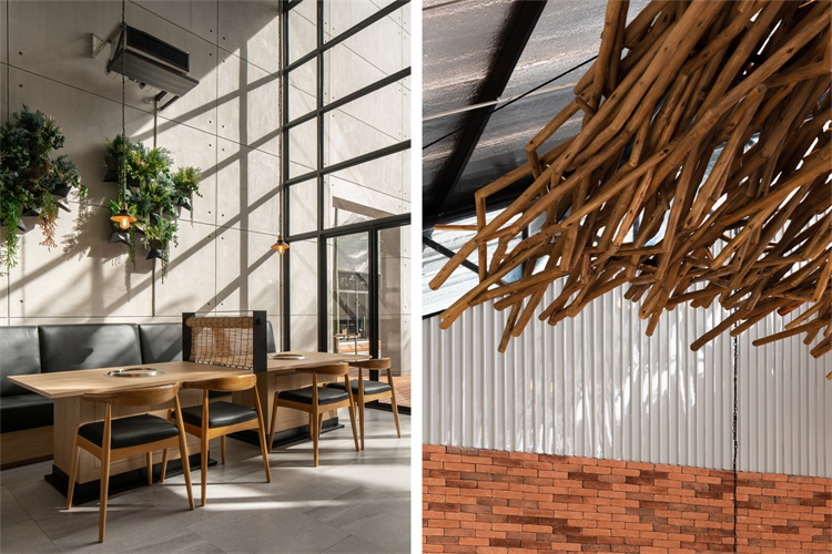 燒烤餐廳空間設計效（xiào）果圖