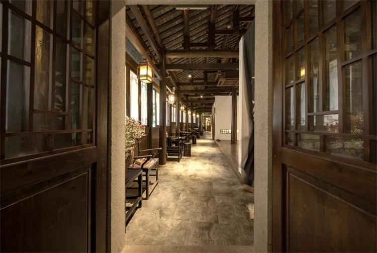 茶（chá）社空間設計效果圖