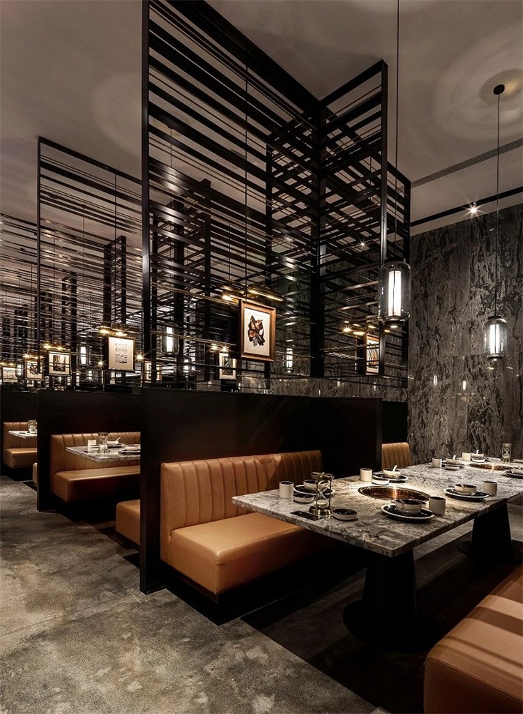 椰子雞火鍋餐廳空間設（shè）計效果圖