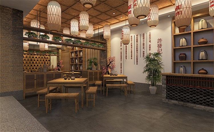 餐飲（yǐn）空間設計效果圖