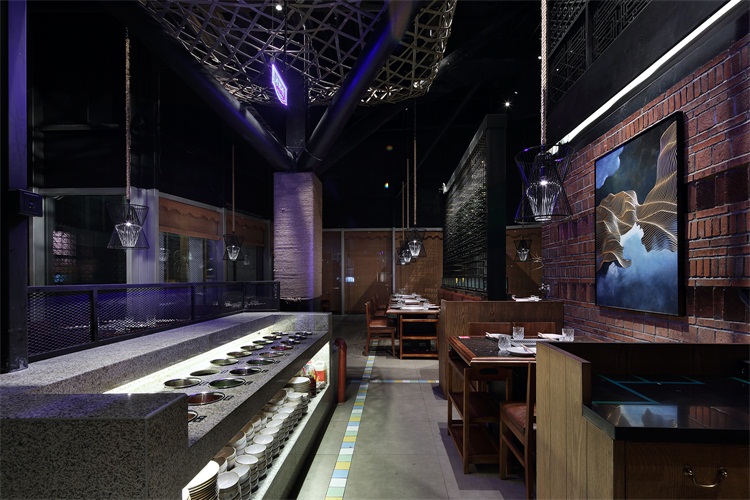 火鍋餐廳空間設計（jì）效果圖（tú）