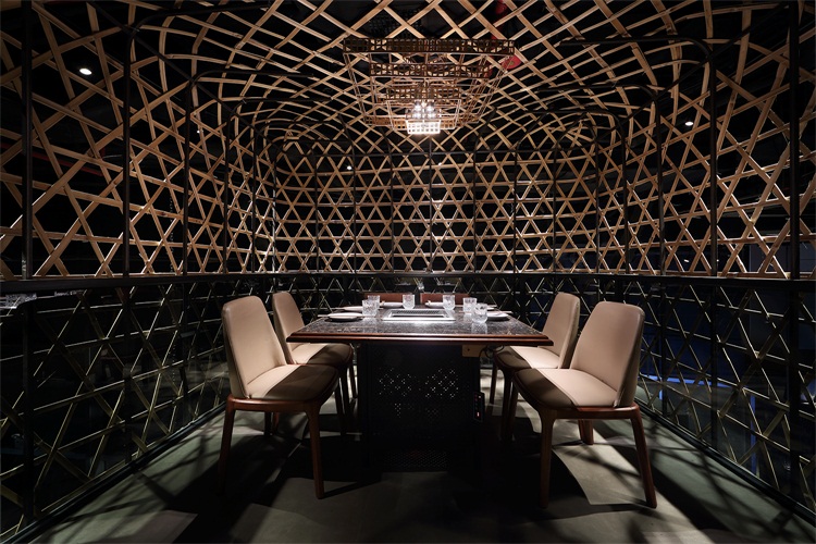 火鍋餐廳空間設計效果圖