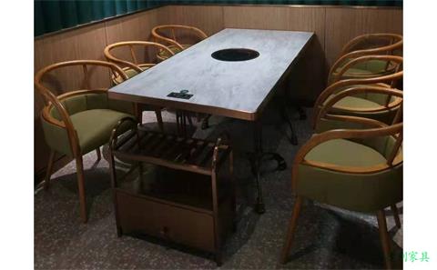 大理石電磁（cí）爐火鍋桌