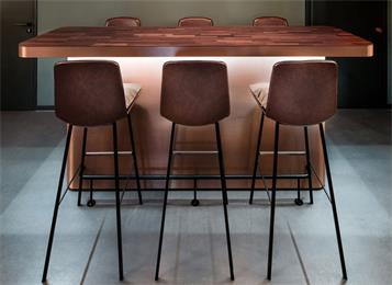 中式休閑複古吧台高（gāo）吧椅酒吧家具