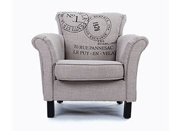 歐式複古咖啡廳單人沙發