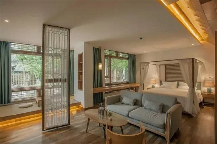 青城山主題酒店空間（jiān）設計效（xiào）果圖