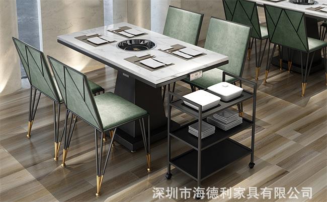 大理石輕奢火（huǒ）鍋桌