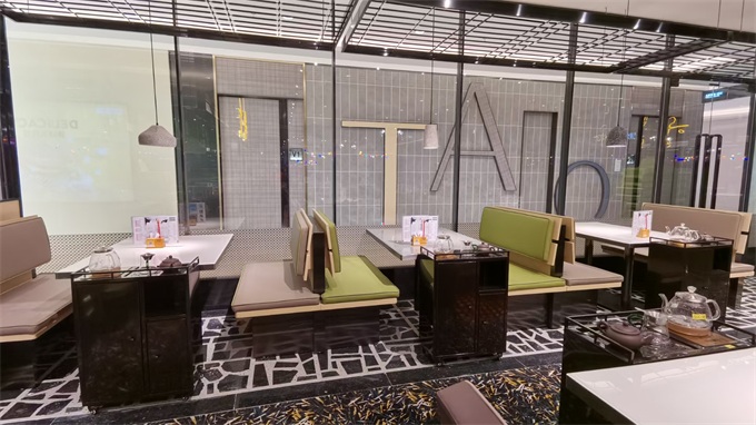 稻香餐廳（tīng）時尚軟包雙（shuāng）麵卡座