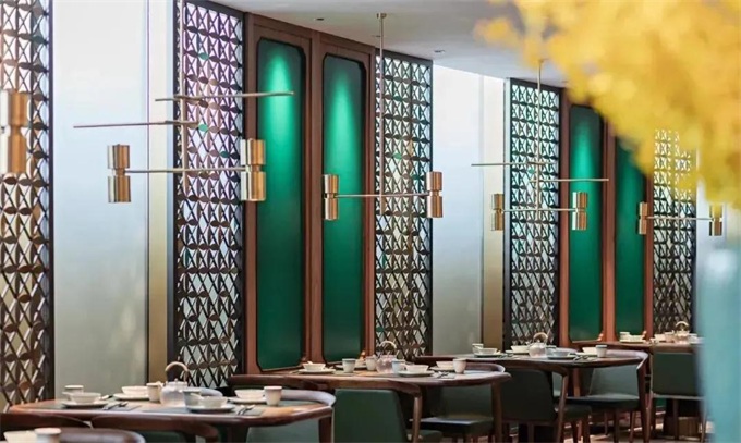 粵菜餐(cān)廳大理石餐桌