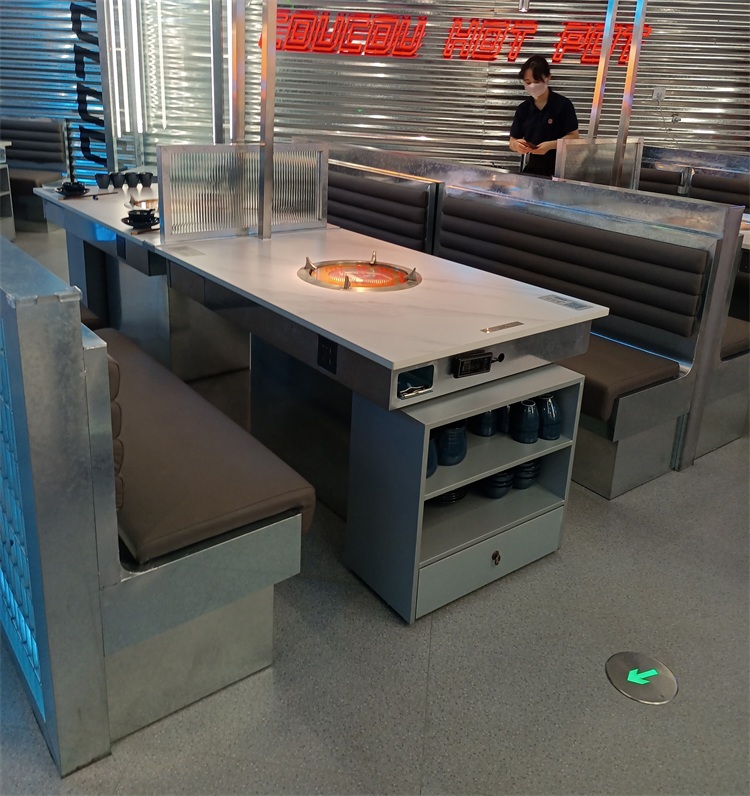 湊湊火鍋店大理石（shí）無煙火（huǒ）鍋桌（zhuō）