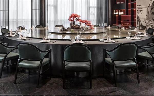 酒店包房現代中式桌（zhuō）椅