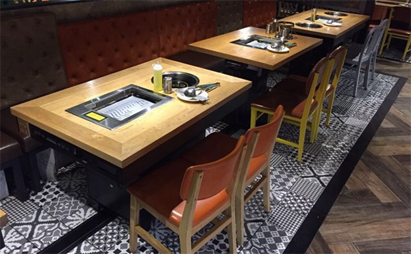 韓（hán）式烤肉桌子