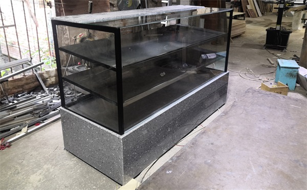 蛋糕玻璃櫃台展示櫃