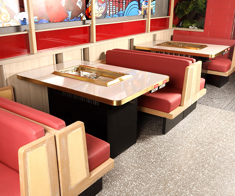 韓（hán）式無煙火（huǒ）鍋烤肉一體桌