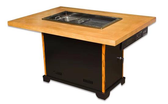 實木無煙（yān）電磁爐（lú）火鍋桌