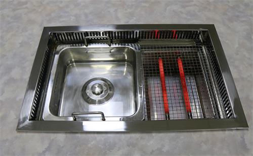 304不鏽(xiù)鋼(gāng)烤涮一體烤(kǎo)爐