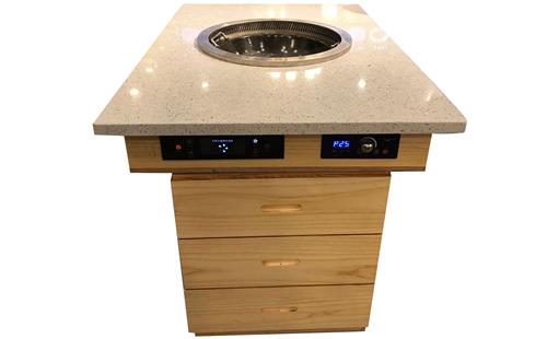 帶下排風的火鍋桌（zhuō）