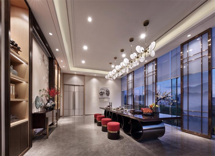 茶業會館空間設計效果圖（tú）
